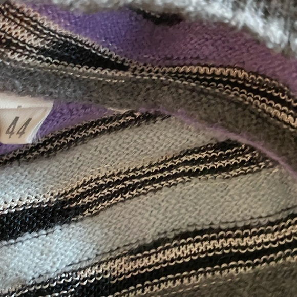 Missoni Purple and Gray striped Cardigan 44 - Picture 3 of 6